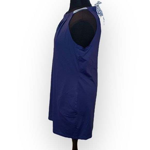 NWT TOMMY BAHAMA Aubrey Playa Del Ray Island Zone Halter Dress XL - Island Navy - Picture 4 of 13